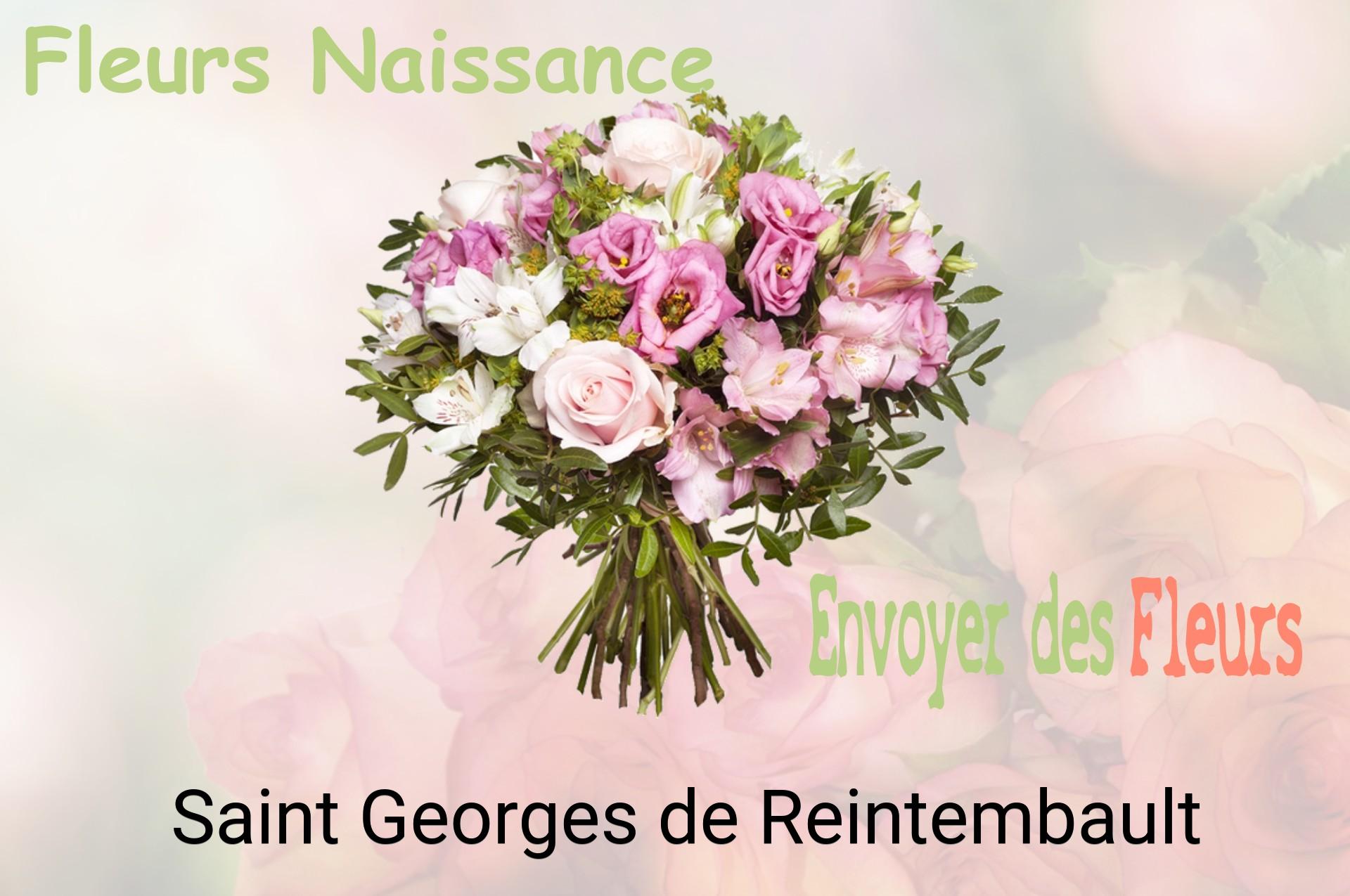 Bouquet de fleurs de naissance livré à Saint-Georges-de-Reintembault